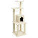 Vidaxl cat tree with sisal scratching posts cream 105 cm