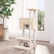 Vidaxl cat tree with sisal scratching posts cream 108.5 cm