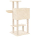 Vidaxl cat tree with sisal scratching posts cream 108.5 cm