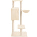 Vidaxl cat tree with sisal scratching posts cream 108.5 cm