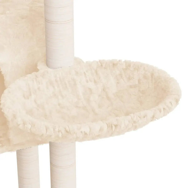 Vidaxl cat tree with sisal scratching posts cream 108.5 cm