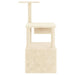 Vidaxl cat tree with sisal scratching posts cream 109.5 cm