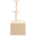 Vidaxl cat tree with sisal scratching posts cream 110 cm