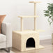 Vidaxl cat tree with sisal scratching posts cream 110 cm