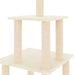 Vidaxl cat tree with sisal scratching posts cream 111 cm