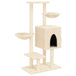 Vidaxl cat tree with sisal scratching posts cream 117 cm