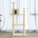 Vidaxl cat tree with sisal scratching posts cream 118.5 cm