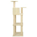 Vidaxl cat tree with sisal scratching posts cream 118.5 cm