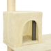 Vidaxl cat tree with sisal scratching posts cream 118.5 cm