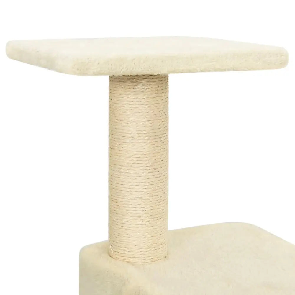 Vidaxl cat tree with sisal scratching posts cream 118.5 cm