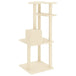 Vidaxl cat tree with sisal scratching posts cream 123 cm