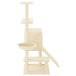 Vidaxl cat tree with sisal scratching posts cream 130.5 cm