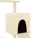 Vidaxl cat tree with sisal scratching posts cream 130.5 cm