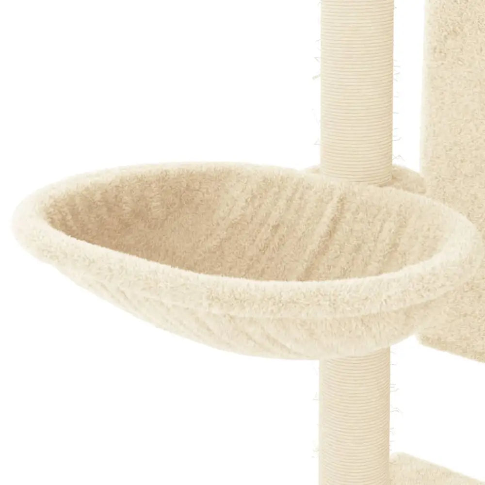 Vidaxl cat tree with sisal scratching posts cream 130.5 cm