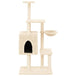 Vidaxl cat tree with sisal scratching posts cream 131 cm