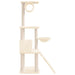 Vidaxl cat tree with sisal scratching posts cream 131 cm