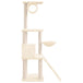 Vidaxl cat tree with sisal scratching posts cream 131 cm