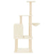 Vidaxl cat tree with sisal scratching posts cream 132 cm