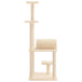 Vidaxl cat tree with sisal scratching posts cream 136 cm