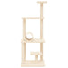 Vidaxl cat tree with sisal scratching posts cream 136 cm