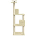 Vidaxl cat tree with sisal scratching posts cream 141 cm