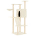 Vidaxl cat tree with sisal scratching posts cream 143 cm