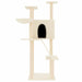 Vidaxl cat tree with sisal scratching posts cream 143 cm