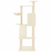 Vidaxl cat tree with sisal scratching posts cream 143 cm