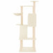 Vidaxl cat tree with sisal scratching posts cream 143 cm