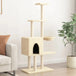 Vidaxl cat tree with sisal scratching posts cream 145 cm