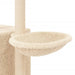 Vidaxl cat tree with sisal scratching posts cream 145 cm