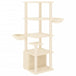 Vidaxl cat tree with sisal scratching posts cream 147 cm