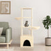 Vidaxl cat tree with sisal scratching posts cream 147 cm