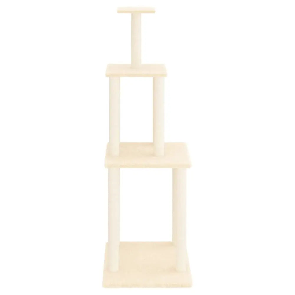 Vidaxl cat tree with sisal scratching posts cream 149 cm