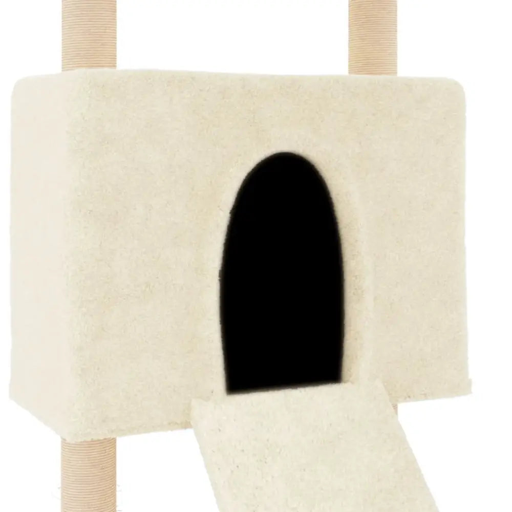 Vidaxl cat tree with sisal scratching posts cream 153 cm