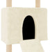 Vidaxl cat tree with sisal scratching posts cream 153 cm