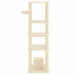 Vidaxl cat tree with sisal scratching posts cream 154 cm