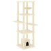 Vidaxl cat tree with sisal scratching posts cream 154 cm