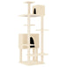 Vidaxl cat tree with sisal scratching posts cream 154 cm