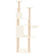 Vidaxl cat tree with sisal scratching posts cream 166 cm