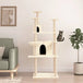 Vidaxl cat tree with sisal scratching posts cream 166 cm