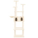 Vidaxl cat tree with sisal scratching posts cream 167 cm