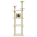 Vidaxl cat tree with sisal scratching posts cream 171 cm