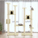 Vidaxl cat tree with sisal scratching posts cream 174 cm