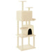 Vidaxl cat tree with sisal scratching posts cream 180 cm