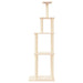 Vidaxl cat tree with sisal scratching posts cream 183 cm