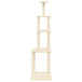 Vidaxl cat tree with sisal scratching posts cream 183 cm