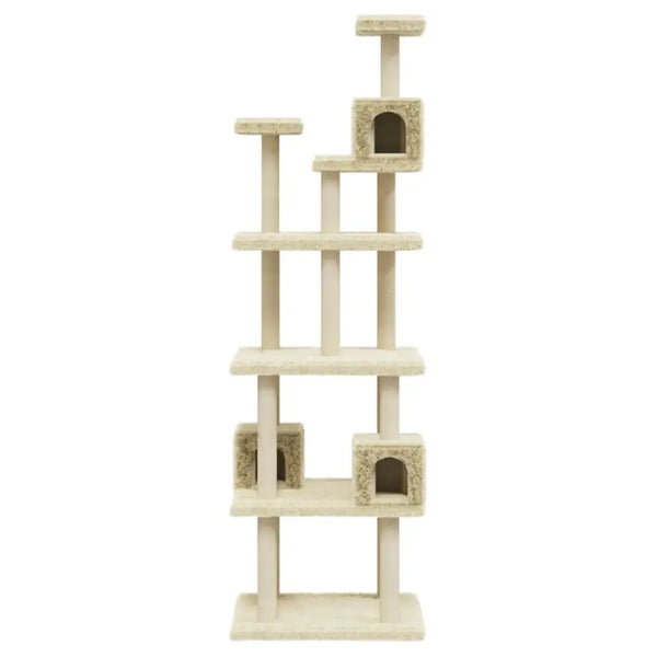 Vidaxl cat tree with sisal scratching posts cream 188 cm