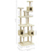 Vidaxl cat tree with sisal scratching posts cream 188 cm