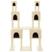 Vidaxl cat tree with sisal scratching posts cream 199 cm